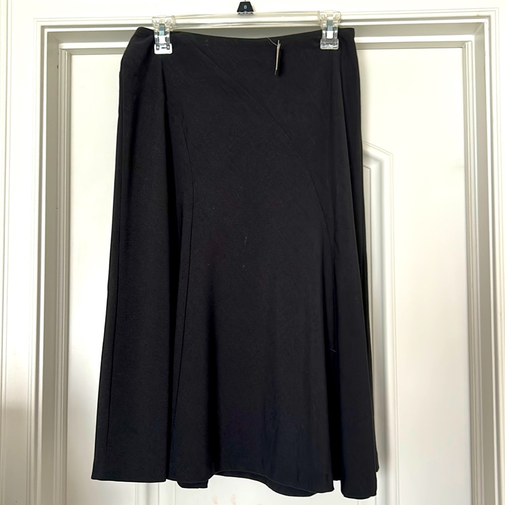 Ann Taylor gray flared skirt NWT